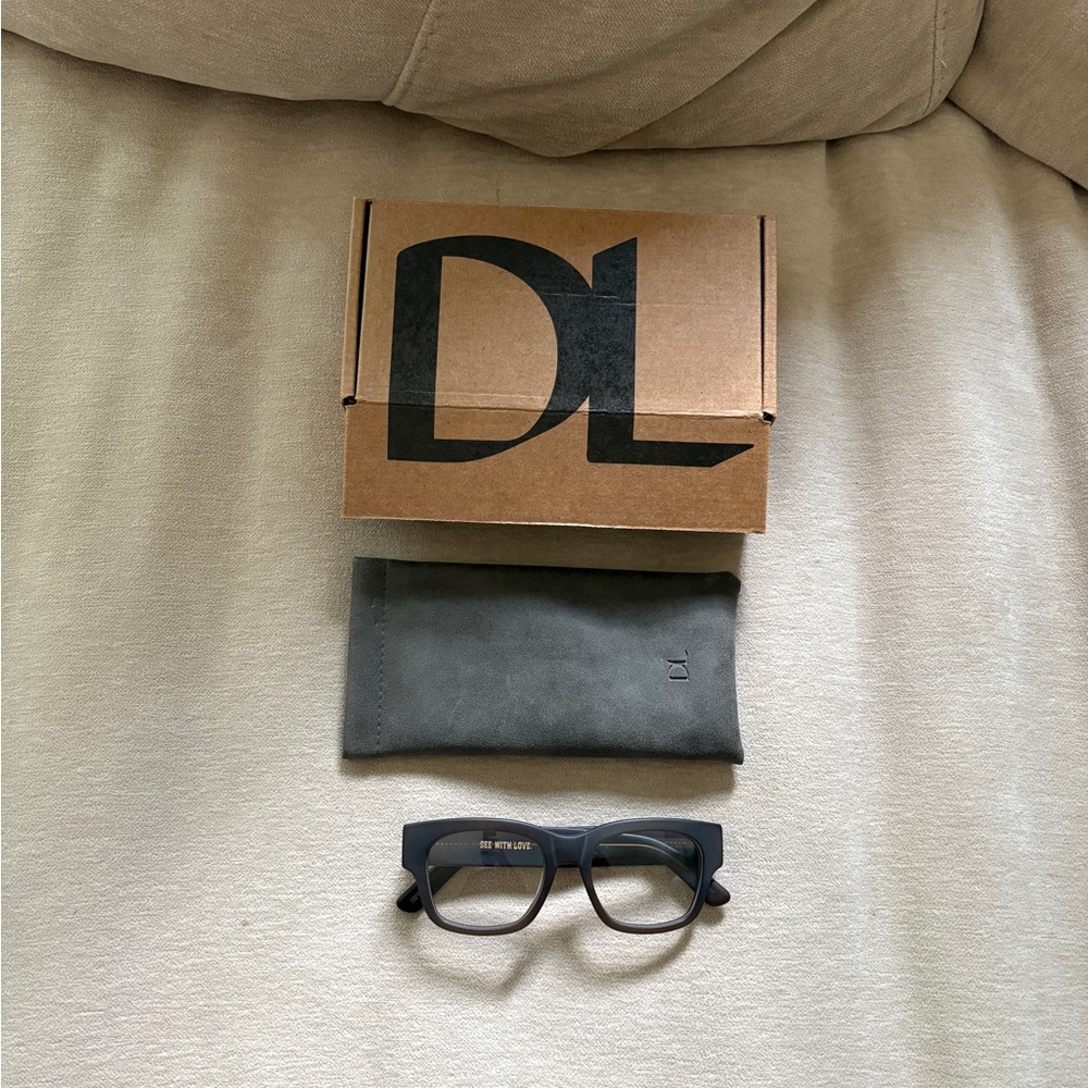 DL Eyewear by Daniel Levy Matte Tobacco Brown Black Optical Glasses RARE